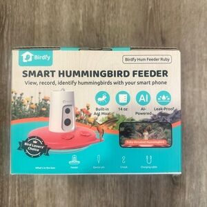 Smart Hummingbird Feeder -by Birdfy with Camera 1080P FHD Hummingbird Feeder NEW